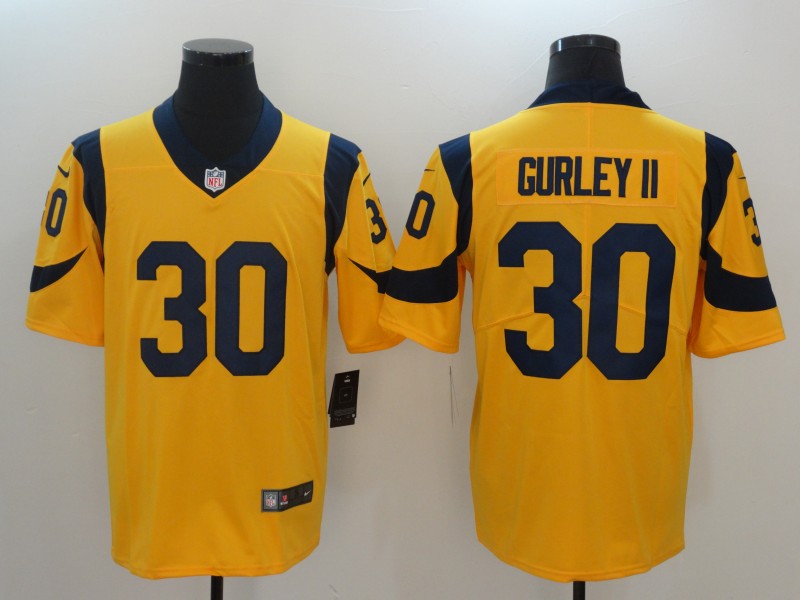 Men Los Angeles Rams #30 Gurley ii Yellow Nike Vapor Untouchable Limited NFL Jerseys->new york jets->NFL Jersey